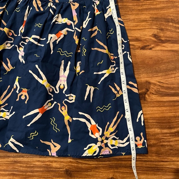 ModCloth Synchronized Swimmers Mini Skirt Blue Sz L - Picture 5 of 5